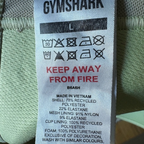 Gymshark Sage Green Bralette - Picture 4 of 4